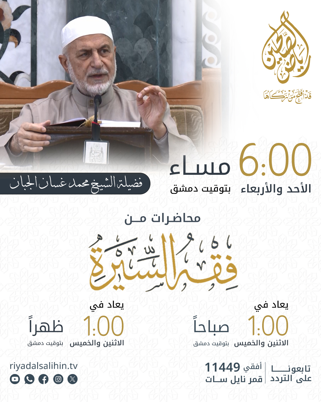 برنامج محاضرات في فقه السيرة